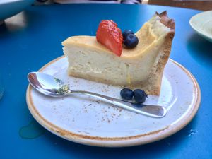 Awesome Cheesecake at Funky Fresh Cafe - DogA in Oslo