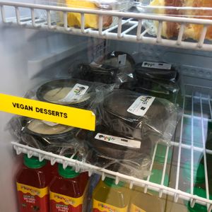 House made Vanilla & Chocolate Cheesecake  at Jamin Vegan (by JamaFo Xpress) in Canoga Park