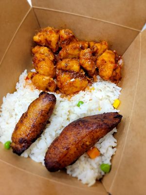 Vegan Sweet & Sour BBQ Chicken Box (Not Spicy) at Jamin Vegan (by JamaFo Xpress) in Canoga Park