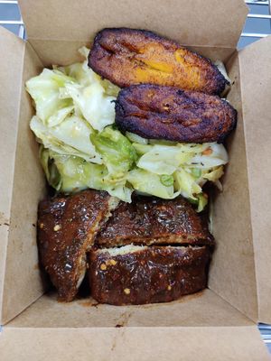 Vegan Jerk Chicken Box (Spicy) at Jamin Vegan (by JamaFo Xpress) in Canoga Park