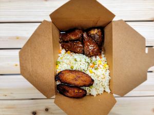 Vegan Jerk Drumsticks Box (Spicy) at Jamin Vegan (by JamaFo Xpress) in Canoga Park