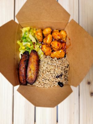 Vegan Sweet Chili Chicken Box (Not Spicy) at Jamin Vegan (by JamaFo Xpress) in Canoga Park