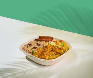 Coconut Curried Tofu Box at Jamin Vegan (by JamaFo Xpress) in Canoga Park