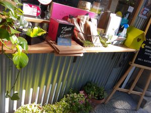 Outside at M2 Gluten Free in Barcelona