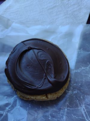 Tahini cookie with chocolate  #Veganuary at Red Herring in Urbana