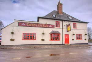 The Old Red Lion. at The Old Red Lion in Market Harborough