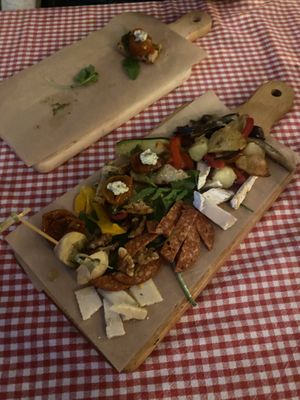 Platter as a starter at Trevi's in Amsterdam