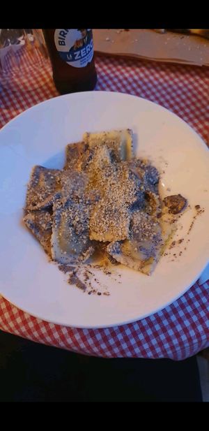 Ravioli with parmesan at Trevi's in Amsterdam