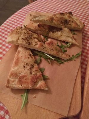 aglio & oregano foccacia at Trevi's in Amsterdam