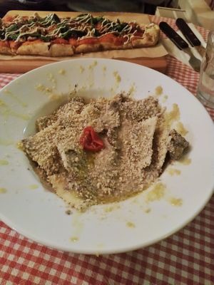 ravioli tartufo at Trevi's in Amsterdam
