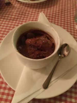 chocolate gelato at Trevi's in Amsterdam