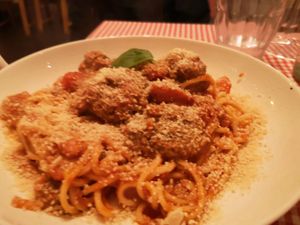 Pasta at Trevi's in Amsterdam