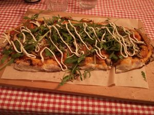 Pizza at Trevi's in Amsterdam