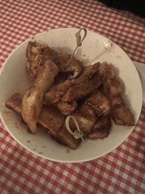 Cinnamon pizza sticks    at Trevi's in Amsterdam