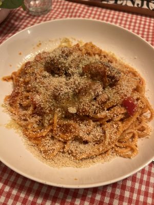 Spaghetti polpette  at Trevi's in Amsterdam