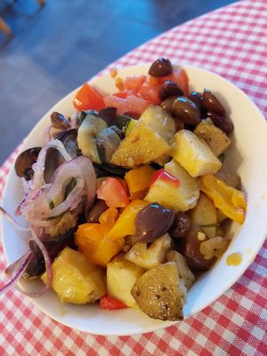 Grilled veggies - nice assortment! (5.50) at Trevi's in Amsterdam