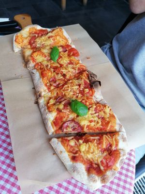 Pizza Diavola at Trevi's in Amsterdam