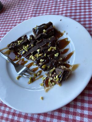 Torta Elisa: tasty, but the dark chocolate was dominant. It’s (almost) the same dish as the ‘brownie’, but with a new name. at Trevi's in Amsterdam