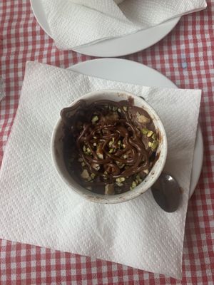 Chocolate ice cream   at Trevi's in Amsterdam