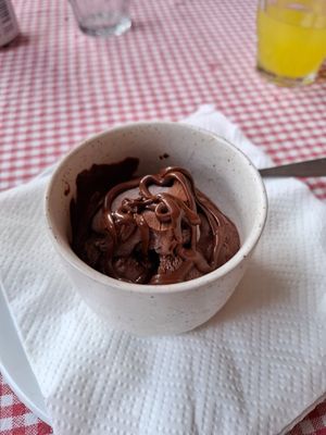 Chocolate Bomb Gelato at Trevi's in Amsterdam