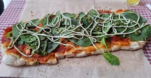 Pesto Ricotta Pizza at Trevi's in Amsterdam