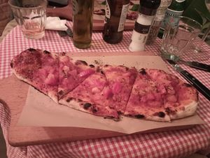 Pizza Marinara. at Trevi's in Amsterdam