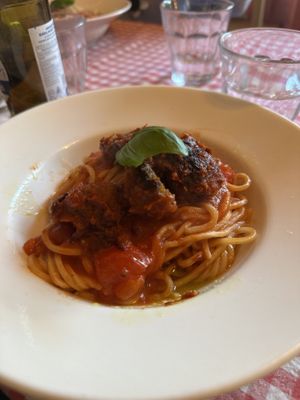 Spaghetti polpette  at Trevi's in Amsterdam