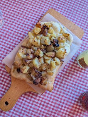 Potato focaccia at Trevi's in Amsterdam