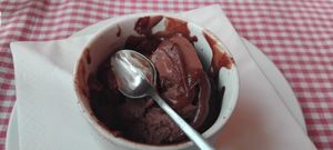 Chocolate bomb gelato at Trevi's in Amsterdam