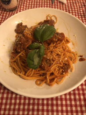 Spaghetti & meatballs  at Trevi's in Amsterdam