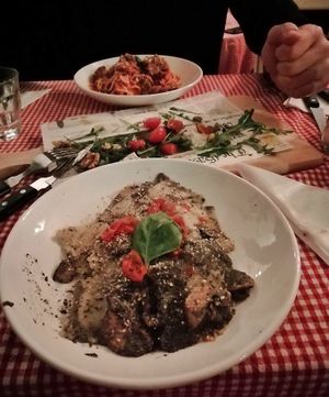 Truffel-ravioli at Trevi's in Amsterdam