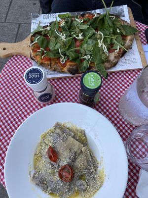 The Ravioli was SO good!!!! 🤩 at Trevi's in Amsterdam