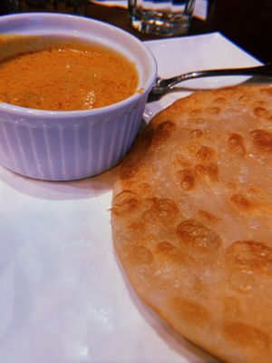 Roti Naan = some of the best naan we’ve ever had. We travel globally!  at Mamak Vegan Kitchen in Chamblee