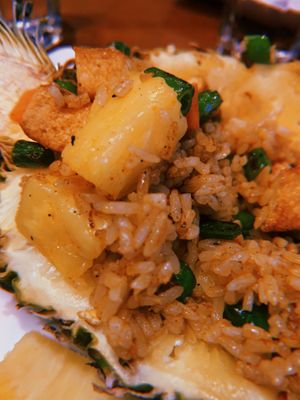 Pineapple Fried rice was a favorite for us!  at Mamak Vegan Kitchen in Chamblee