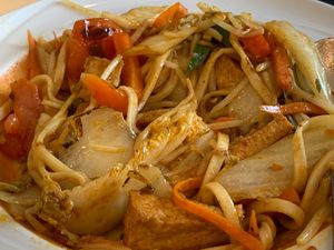 Mae goreng  at Mamak Vegan Kitchen in Chamblee