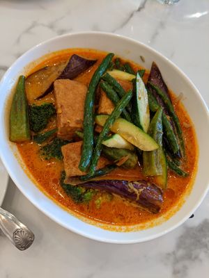 Curry laksa at Mamak Vegan Kitchen in Chamblee
