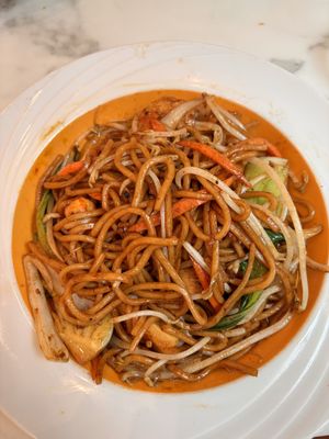 Shrimp Lo Mein   at Mamak Vegan Kitchen in Chamblee