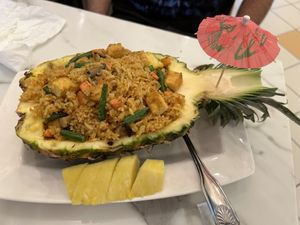 Pineapple fried ricee  at Mamak Vegan Kitchen in Chamblee