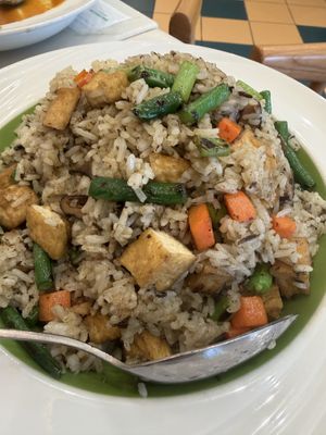 Olive fried ricee  at Mamak Vegan Kitchen in Chamblee