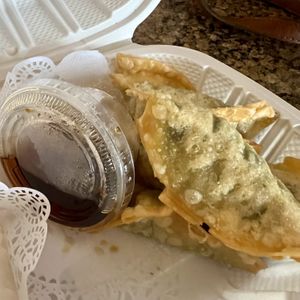 Fried dumplings  at Mamak Vegan Kitchen in Chamblee