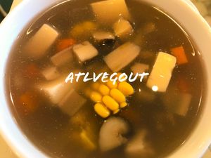 Peanut soup  at Mamak Vegan Kitchen in Chamblee