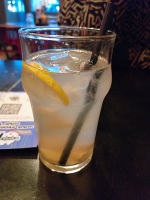 Homemade ginger lemonade at HAHA in Paris