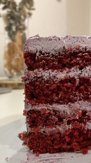 Red velvet   at The Vegan Cake in Paredes
