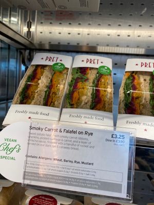 This is the sandwich I had which was lovely! at Pret A Manager in Ashford