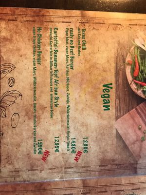 New Menu  at Big Mountain in Winterberg