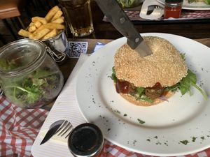Veggie Burger at Big Mountain in Winterberg