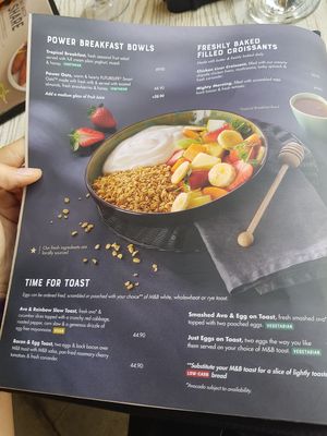 Vegan avo toast at Mugg & Bean in Hartbeespoort