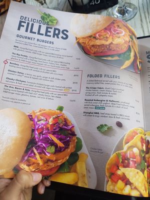 Vegan chickpeq at Mugg & Bean in Hartbeespoort