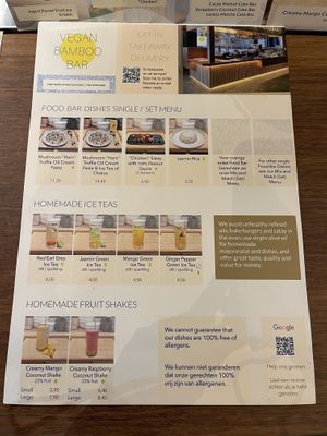   at Vegan Bamboo Bar at Market 27 in Amsterdam