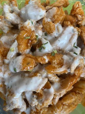 Buffalo Chik’n Fries  at Vuture Food in San Pedro